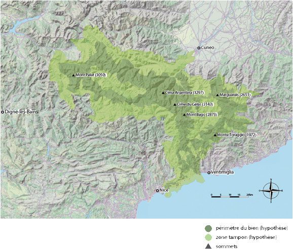 Périmètre géographique des Alpes de la Méditerranée